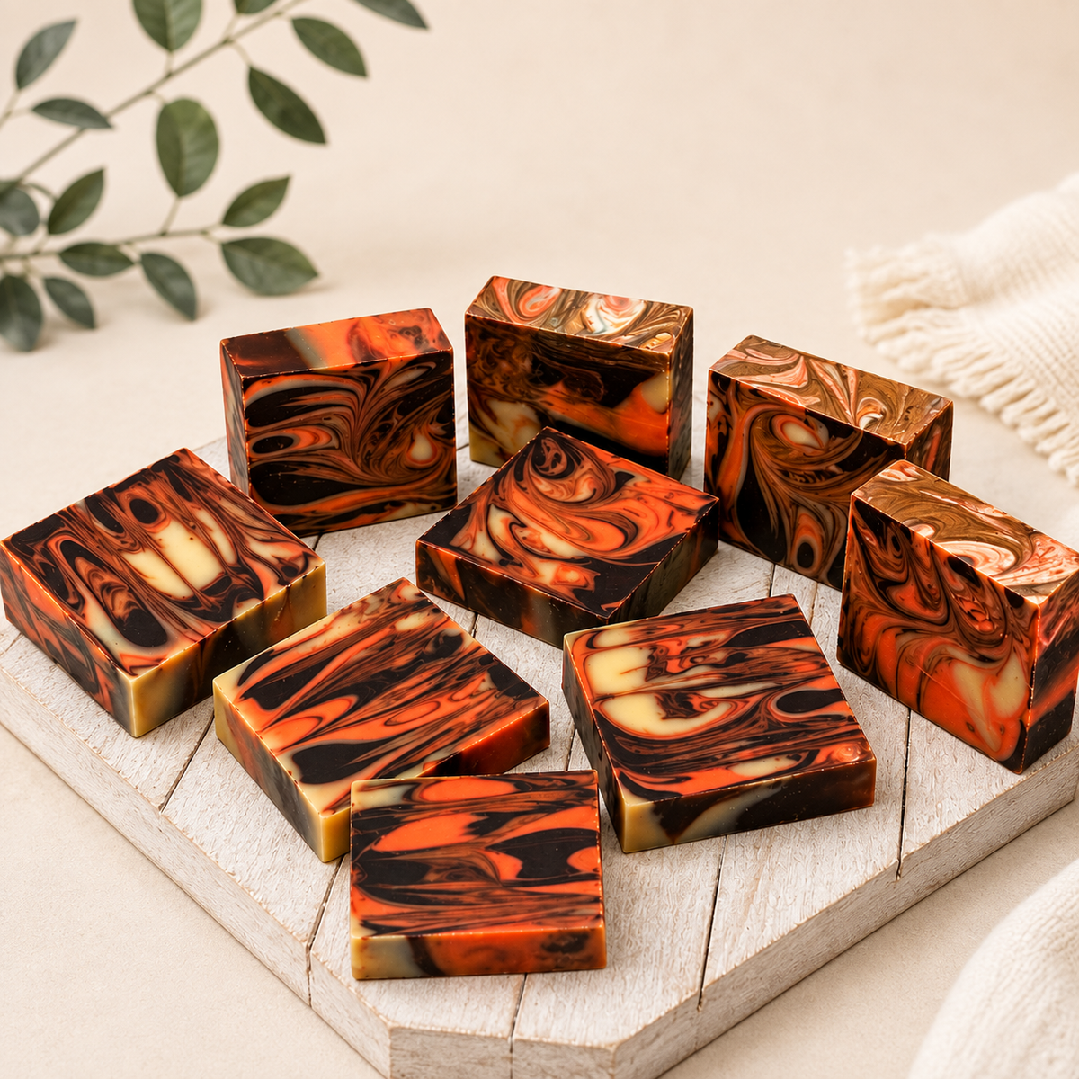 Chocolate Orange Spa Gift Box | Handmade Soaps, Candle, Bath Bombs, Lip Balm, Christmas Gift, Thank you Gift, Care Package, Unique Spa Gift