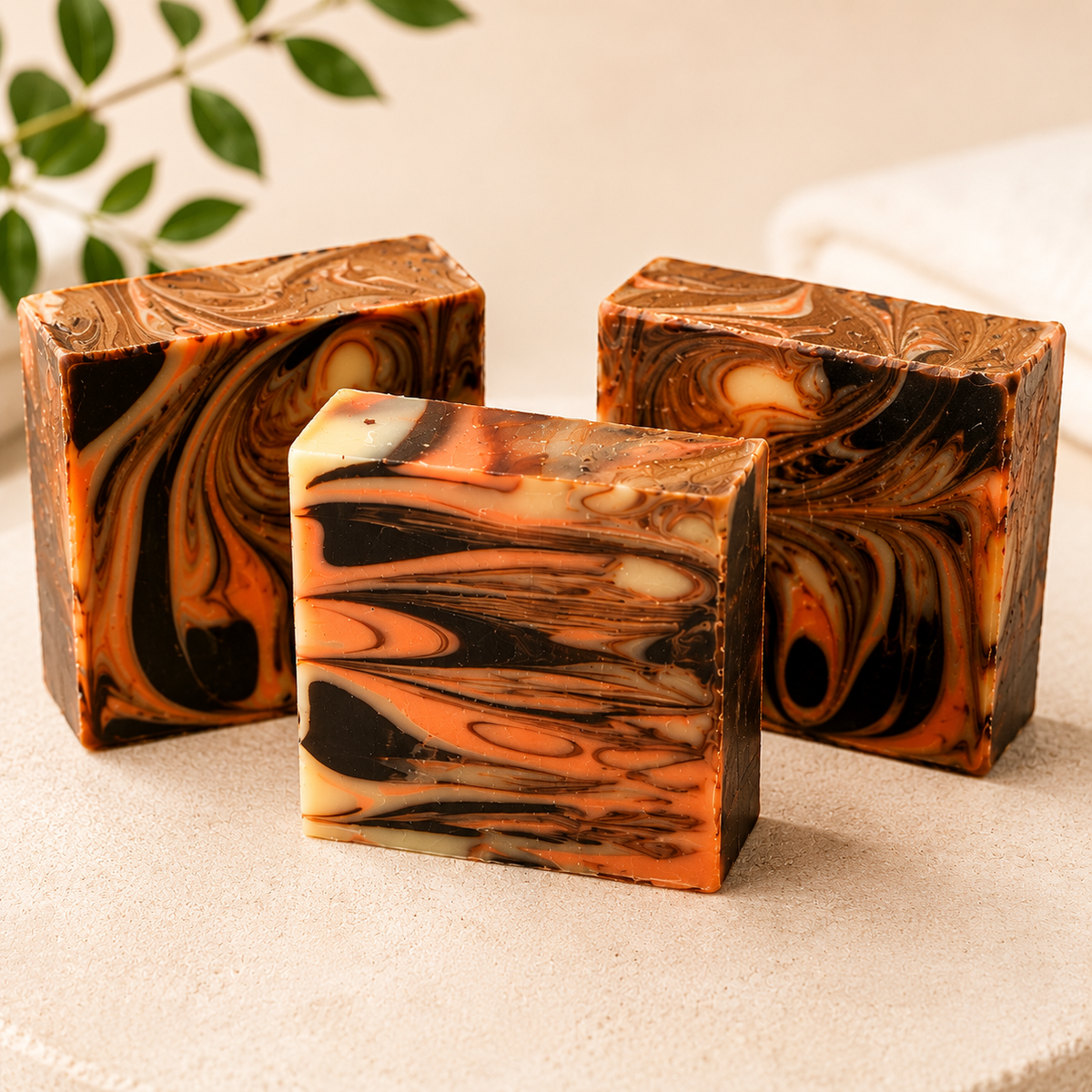 Chocolate Orange Spa Gift Box | Handmade Soaps, Candle, Bath Bombs, Lip Balm, Christmas Gift, Thank you Gift, Care Package, Unique Spa Gift
